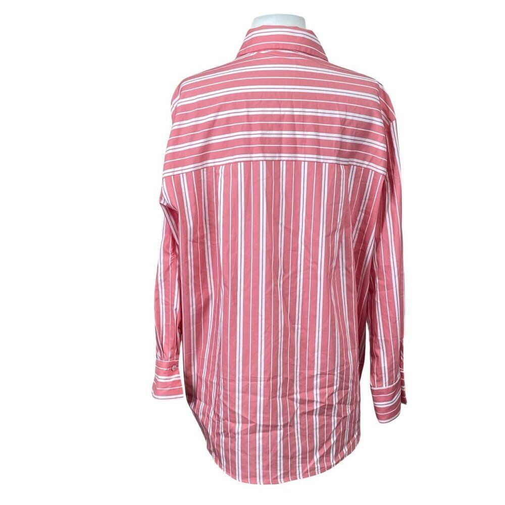 Zara Long Sleeve Button Down Tunic Size Medium NWT - Picture 2 of 5